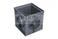 Дождеприемник PolyMax Basic ДП–30.30-ПП пластиковый серый 8370-М